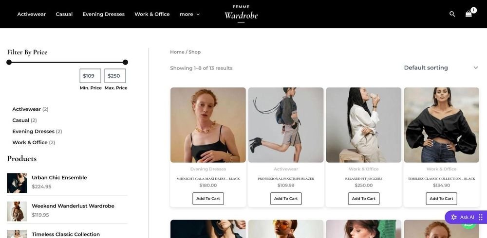 Shop page showing individual color cards instead of one card per product